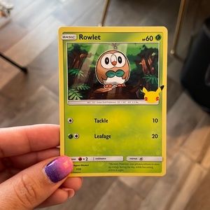 Rowlet pokemon card